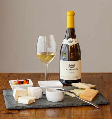 Double L Chardonnay paired with cheese